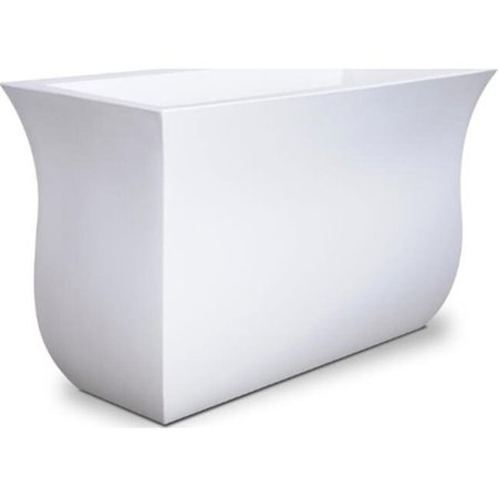 ARETT SALES Arett Sales M19 5825W 20 x 20 in. Fairfield Square Patio Planter; White M19 5825W